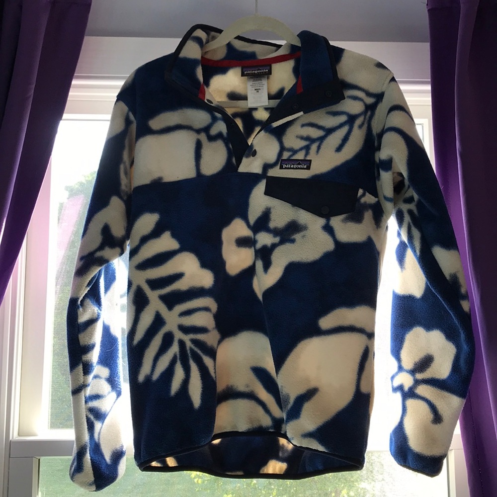 Men’s Printed Patagonia Synchilla Snap Up